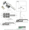 KUNLONG SK1-093-3S-2 Industrial Strong Flex Sealing Door Lock Handle Latch
