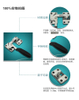 Kunlong SK1-501 Furniture Hardware Safety Lock Refrigerator Stainless Steel Door Handle Lock