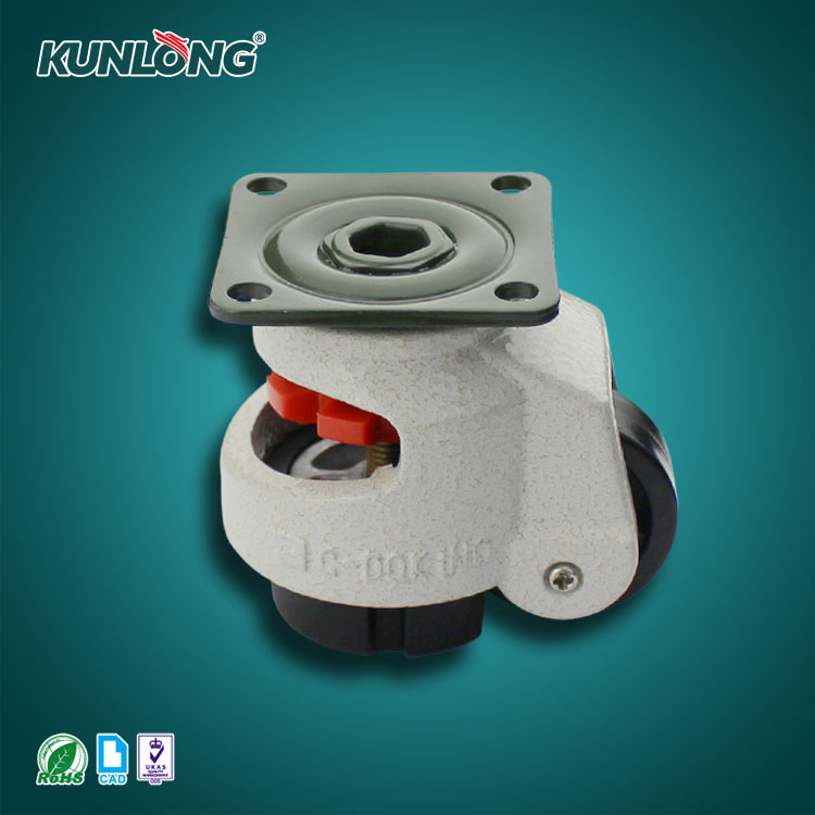 KUNLONG SK6-B63102P Heavy Duty Leveling Caster Wheel