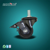 KUNLONG SK6-ZB75105S Industrial Stem Brake Caster