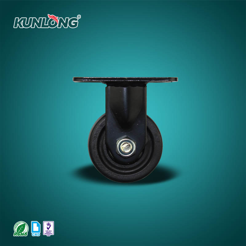 KUNLONG SK6-ZT75105P Steel Heavy Duty Plate Caster