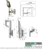 KUNLONG Stainless Steel Medical Cryostat Box Latch SK1-1628 